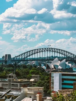 Cruise Ride at Sydney                                         Harbour Bridge